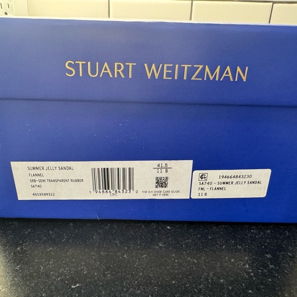 Stuart Weitzman Summer
Jelly Sandals Sz 11 color - Flannel NEW - Picture 5 of 10